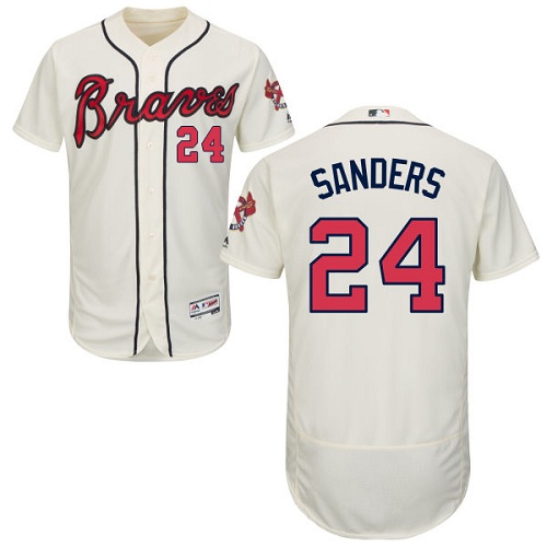 2015 Stitched#24 deion sanders baseball Jersey atlanta braves jersey Red  white shirt deion sanders jersey atlanta - AliExpress