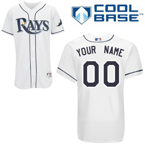 Rays Customized Authentic White Cool Base MLB Jersey (S-3XL ...